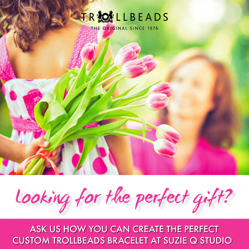 If you're looking for the perfect Mother's Day gift, just drop by Suzie Q Studio at the Crossroads Market in Calgary. We've got Serendipity Bead Stew DIY bracelet kits, and gorgeous Mother's Day Trollbead special offers.