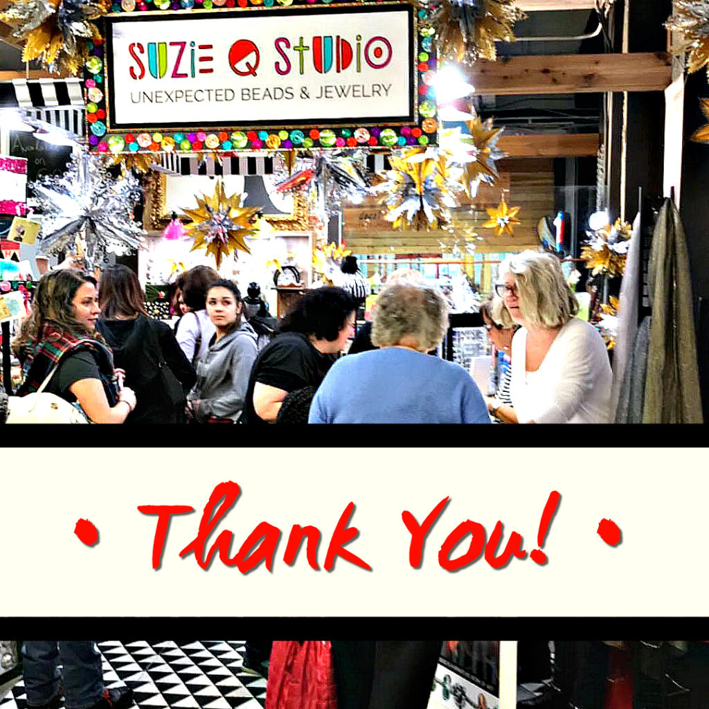 A BIG Thank YOU to everyone who came to Suzie Q Studio for our Trollbeads Glass Artisan Event and Beads of Courage Canada fundraiser! DECEMBER 14-16 ONLY, get a FREETrollbeads BRACELET ($44-$61 value) when you buy ANY Decorative Trollbeads Lock ($60-$86).