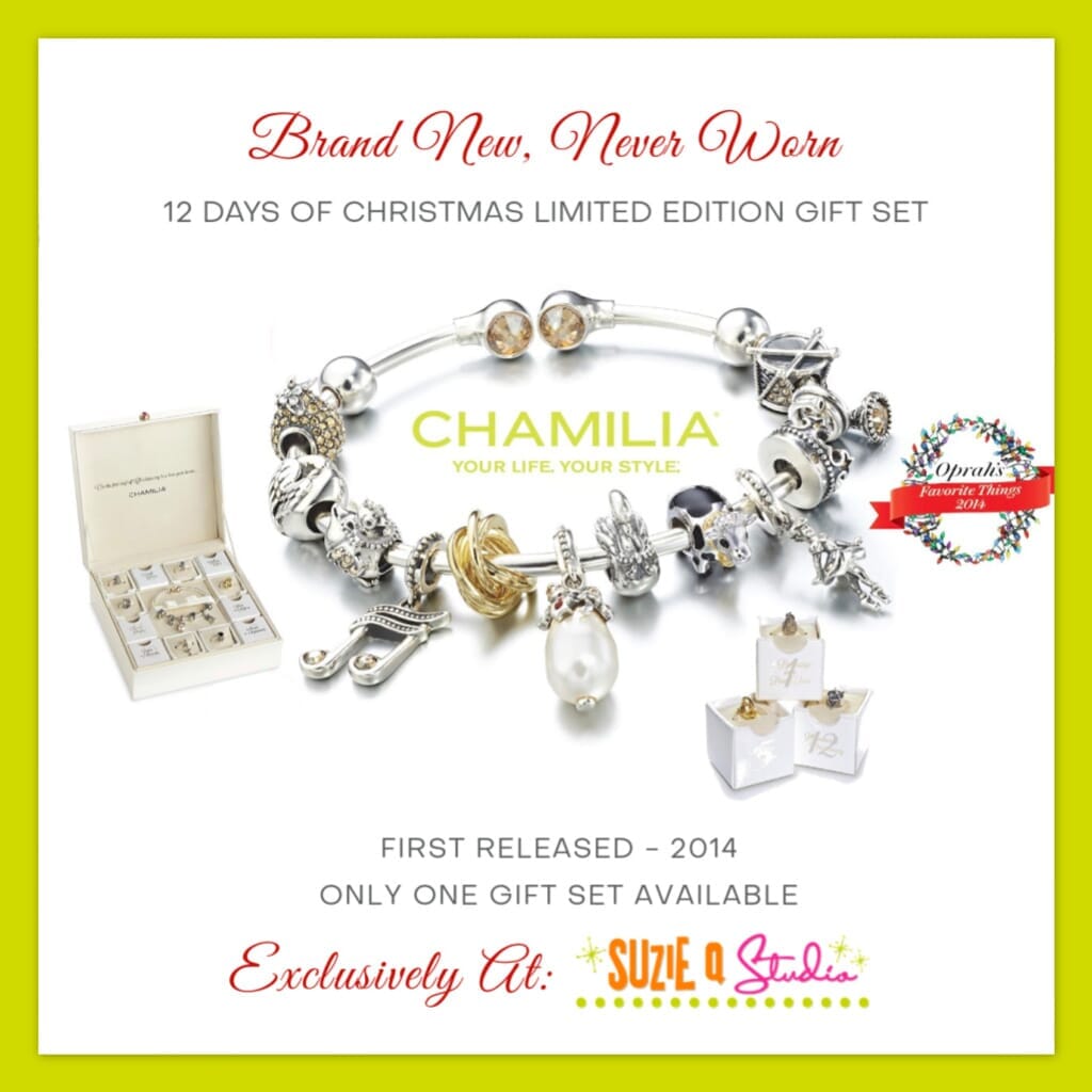 CHAMILIA - RARE, 12 DAYS OF CHRISTMAS BRACELET GIFT BOX SET