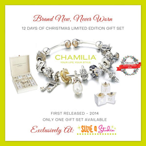 CHAMILIA - RARE, 12 DAYS OF CHRISTMAS BRACELET GIFT BOX SET