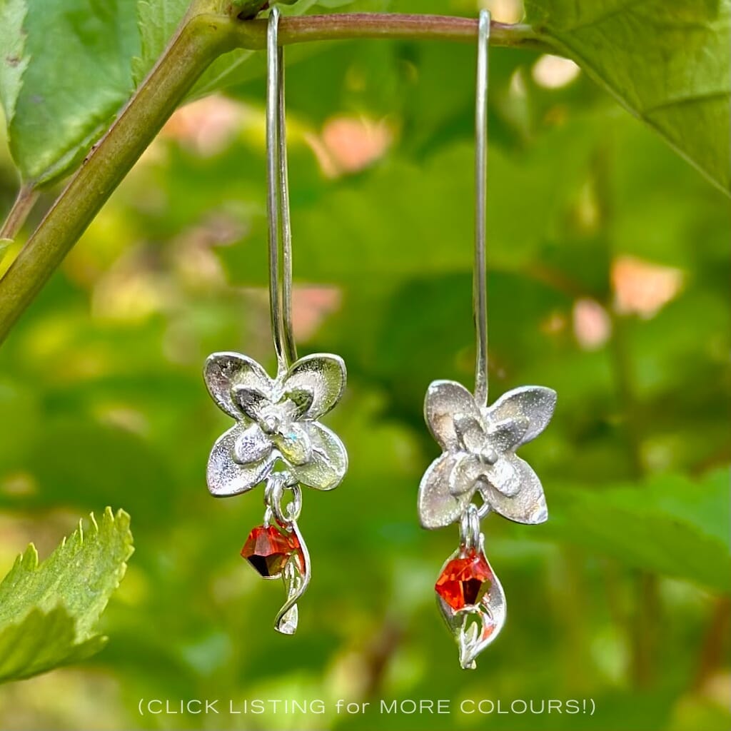 “I EAR YOU” STERLING SILVER EARRINGS - PRETTY PETALS