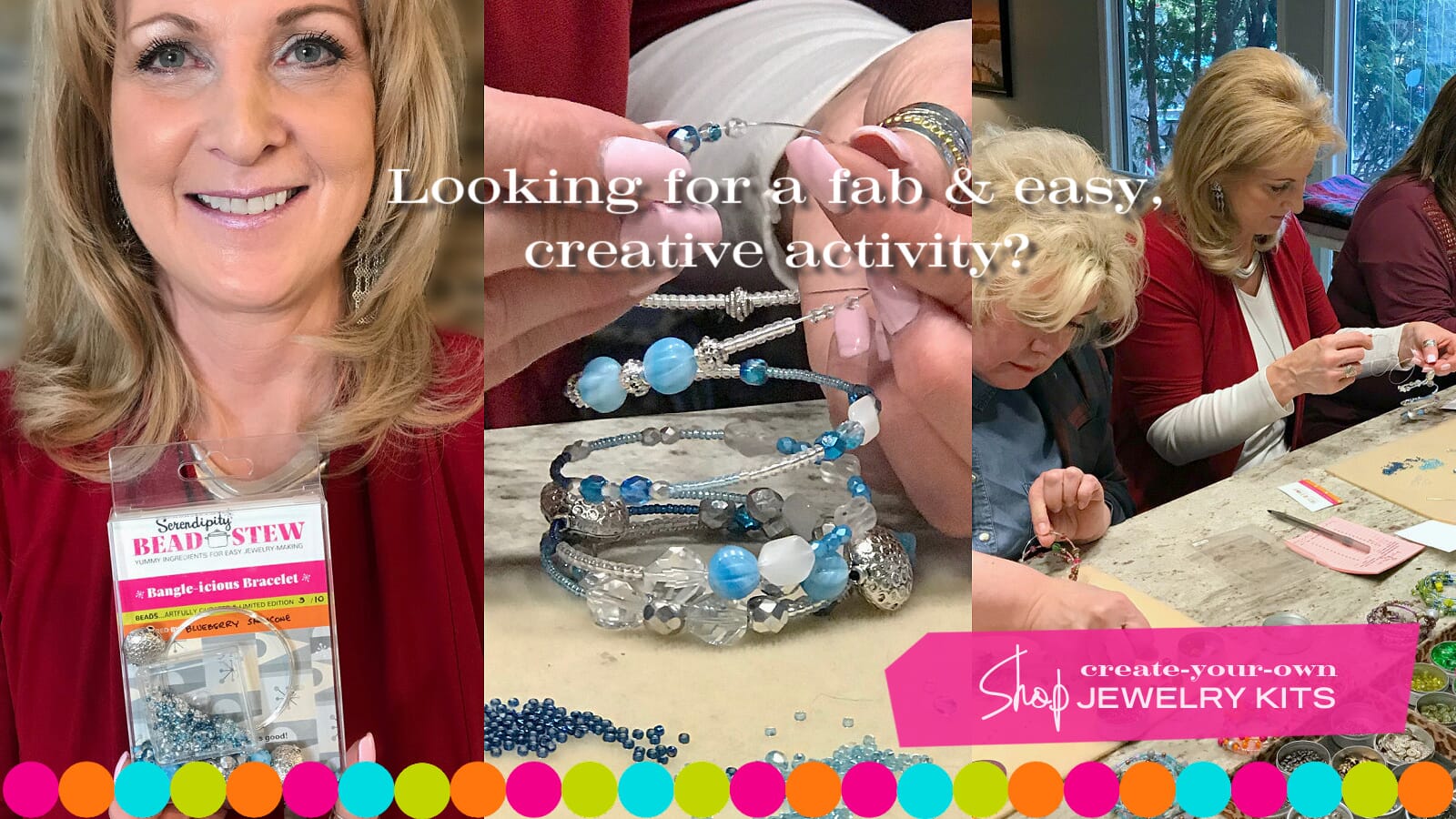 Suzie Q Studio's Serendipity BEAD STEW DIY EASY BRACELET MAKING KITS are limited edition collections of artfully curated premium quality beads and components for you to make a one-of-a-kind bracelet(s). No experience needed!  