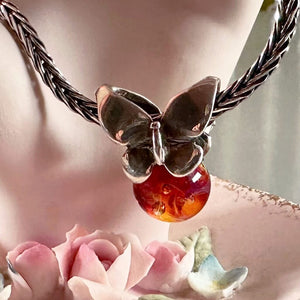 The rare and retired Trollbeads Collection at Suzie Q Studio includes this spectacular, and very rare, Summer Butterfly.