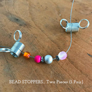 Mini Bead Stopper 2 pack, Prevent beads from sliding, Must have tool for  Jewellery Makers, Ideal for Stringing and Jewellery design.