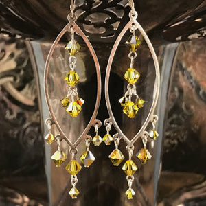 Suzie Q Studio’s I EAR YOU! Earring Collection features unique earrings which were created as jewelry-making class samples.These one-of-a-kind, handmade, statement-making chandelier earrings will totally “jazz-up” your next zoom call.