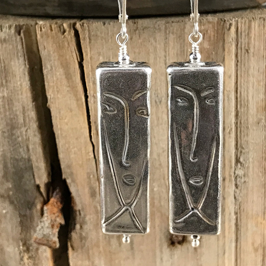 This Suzie Q Studio earring collection features handmade earrings created by Suzie Q Studio artisans. These earrings are like a couple of Picasso-style paintings dancing from your ears! And because these über-cool beads are made of “electroformed” sterling silver, they're incredibly light and easy-to-wear.