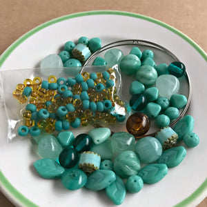 These BEAD STEW kids bracelet making kits are perfect for "Little Miss" jewelry makers. The bead and color combinations in our children's bracelet making kits are so unique and ultra-special, there is no wrong or right way to add the beads to the “memory” bracelet wire. It's fun and easy. No experience is necessary!