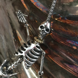 Suzie Q Studio in Calgary has stashed away special glass, sterling silver, limited edition and ultra-rare Trollbeads pieces and is now making them available. Now available at Suzie Q Studio, one ultra-rare Trollbeads Skeleton Necklace – new stock, never worn.