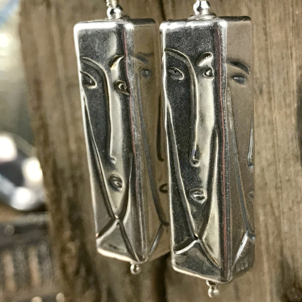 This Suzie Q Studio earring collection features handmade earrings created by Suzie Q Studio artisans. These earrings are like a couple of Picasso-style paintings dancing from your ears! And because these über-cool beads are made of “electroformed” sterling silver, they're incredibly light and easy-to-wear.