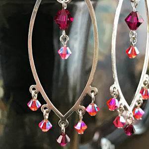 “I EAR YOU” STERLING SILVER EARRINGS - CHANDELIER BEAUTIES