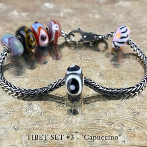 Now available at Suzie Q Studio, the ultra-rare Trollbeads Tibet Beads. This is the CAPUCCINO bead in the Trollbeads Tibet Set #3.