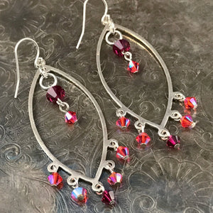 “I EAR YOU” STERLING SILVER EARRINGS - CHANDELIER BEAUTIES