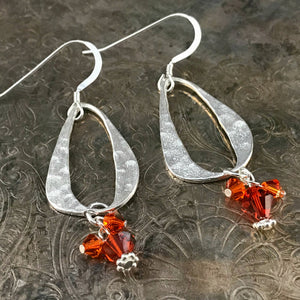 Suzie Q Studio’s I EAR YOU! EarringCollection features unique earrings which were created as jewelry-making classsamples.The custom, sterling silver components used to create these one-of-a-kind, handmade earrings offers a definite 1960’s, retro-vibe.