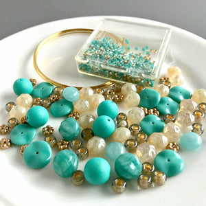 Suzie Q Studio's Serendipity BEAD STEW DIY EASY BRACELET MAKING KITS are limited edition collections of artfully curated premium quality beads and components for you to make a one-of-a-kind bracelet(s). No experience needed!
