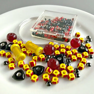 Suzie Q Studio's Serendipity BEAD STEW DIY EASY BRACELET MAKING KITS are limited edition collections of artfully curated premium quality beads and components for you to make a one-of-a-kind bracelet(s). No experience needed! If you like spicy, this kit is for you!