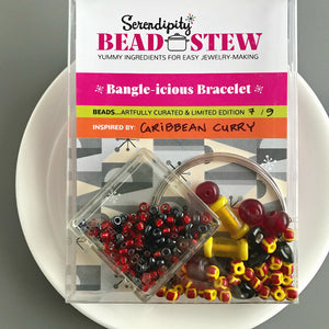 Suzie Q Studio's Serendipity BEAD STEW DIY EASY BRACELET MAKING KITS are limited edition collections of artfully curated premium quality beads and components for you to make a one-of-a-kind bracelet(s). No experience needed! If you like spicy, this kit is for you!