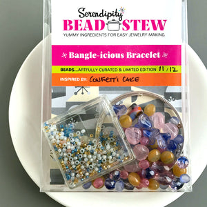 Suzie Q Studio's Serendipity BEAD STEW DIY EASY BRACELET MAKING KITS are limited edition collections of artfully curated premium quality beads and components for you to make a one-of-a-kind bracelet(s). No experience needed!