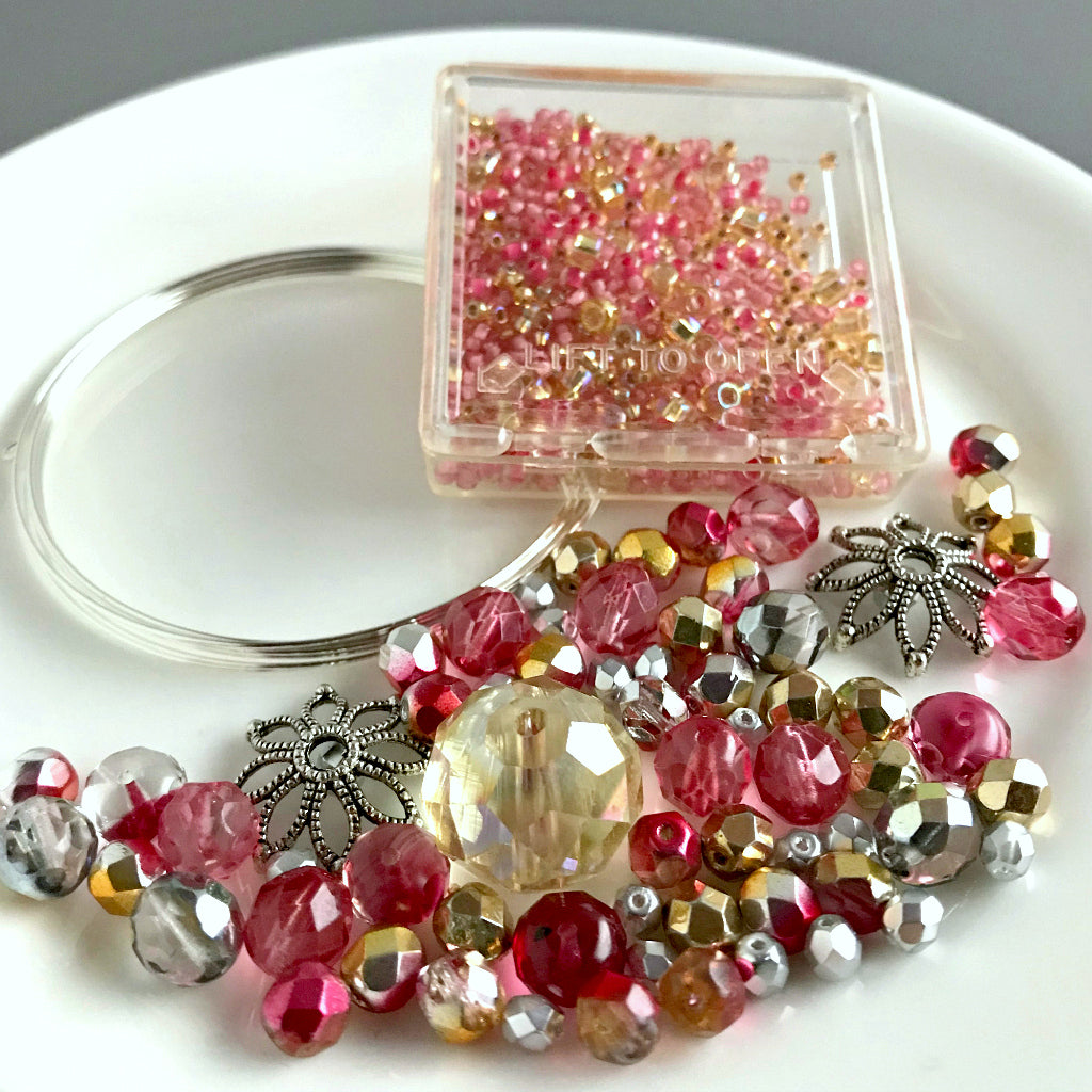 Suzie Q Studio's Serendipity BEAD STEW DIY EASY BRACELET MAKING KITS are limited edition collections of artfully curated premium quality beads and components for you to make a one-of-a-kind bracelet(s). No experience needed!  