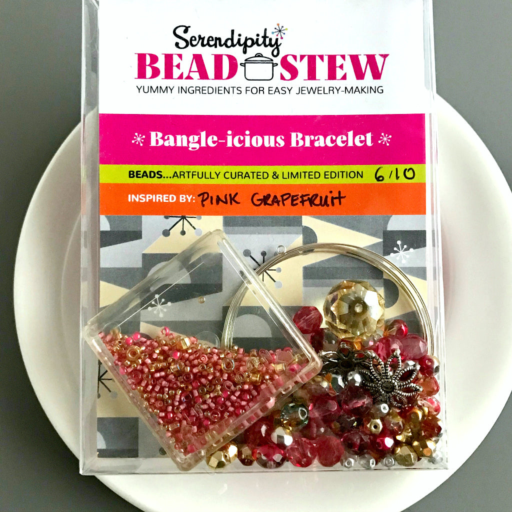 Suzie Q Studio's Serendipity BEAD STEW DIY EASY BRACELET MAKING KITS are limited edition collections of artfully curated premium quality beads and components for you to make a one-of-a-kind bracelet(s). No experience needed!  