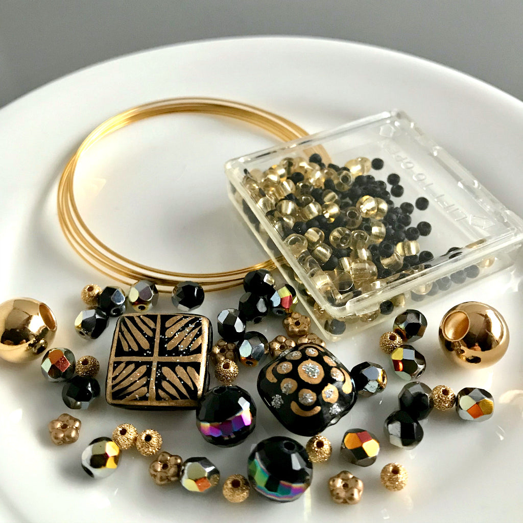 Suzie Q Studio's Serendipity BEAD STEW DIY EASY BRACELET MAKING KITS are limited edition collections of artfully curated premium quality beads and components for you to make a one-of-a-kind bracelet(s). No experience needed!