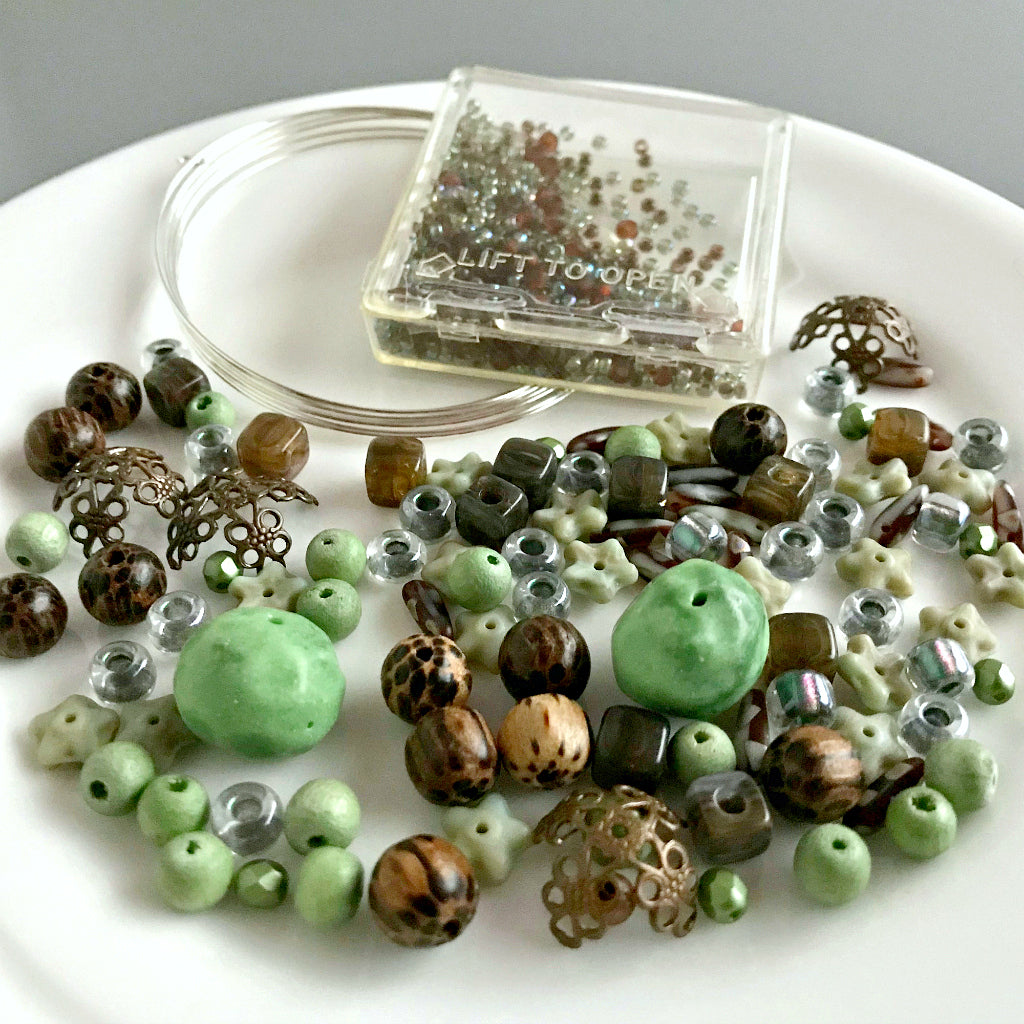 Suzie Q Studio's Serendipity BEAD STEW DIY EASY BRACELET MAKING KITS are limited edition collections of artfully curated premium quality beads and components for you to make a one-of-a-kind bracelet(s). No experience needed!