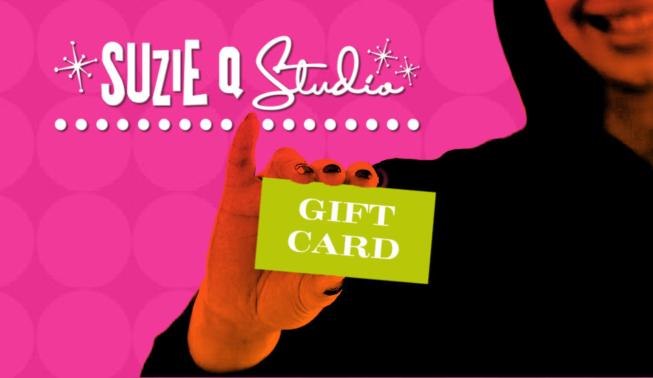 Suzie Q Studio gift cards make gift-giving easy and they're great for any occasion! Suzie Q Studio is your online jewelry destination for unique, one-of-a-kind jewellery and jewellery making supplies.