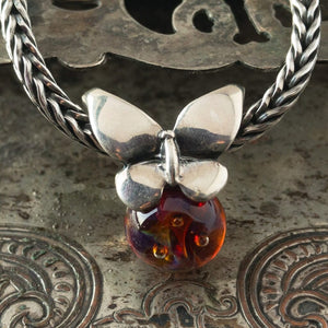 The rare and retired Trollbeads Collection at Suzie Q Studio includes this spectacular, and very rare, Summer Butterfly.